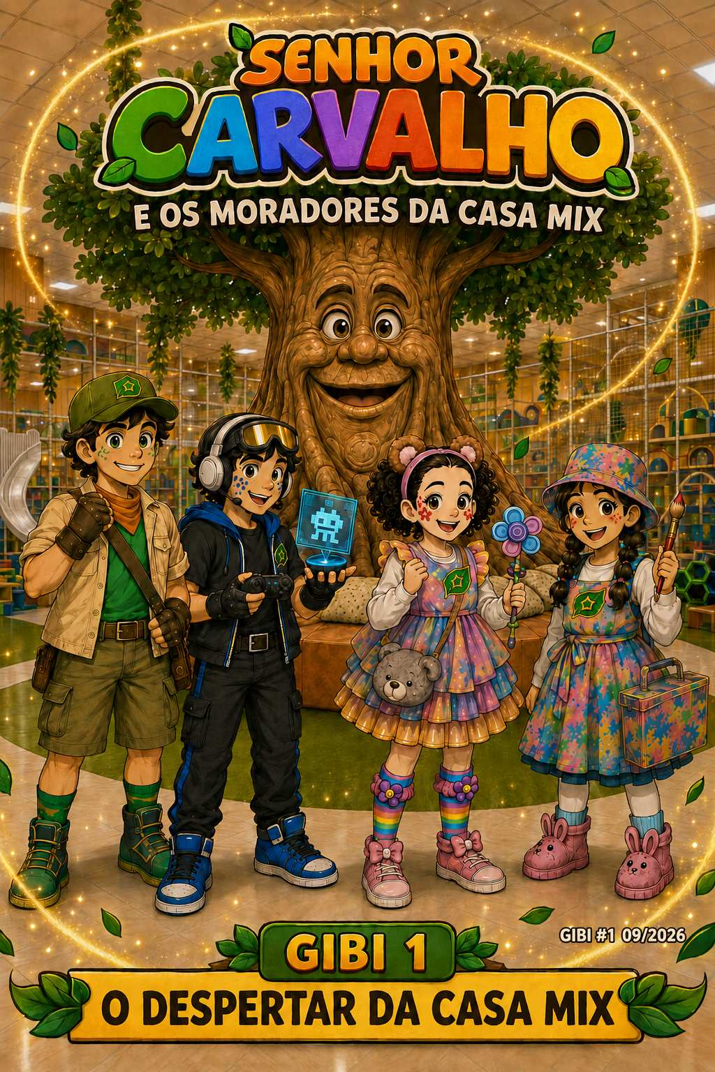 Capa do Gibi 1 Senhor Carvalho e os Moradores da Casa Mix
